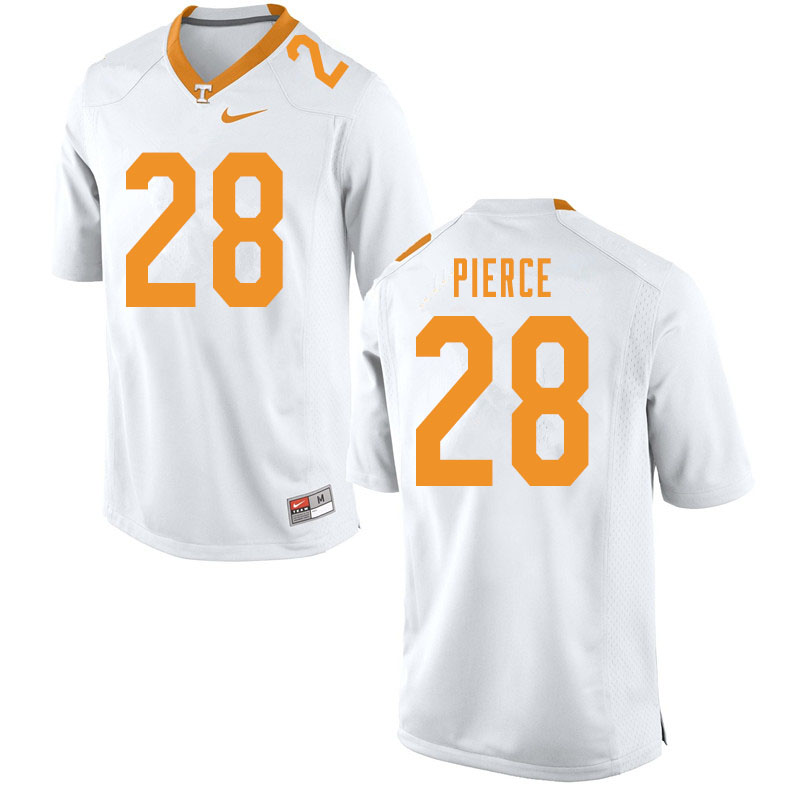 Men #28 Marcus Pierce Tennessee Volunteers College Football Jerseys Sale-White - Click Image to Close